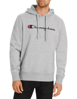 Cheap 🤩 Champion Script Hoodie Grey Marle 👏