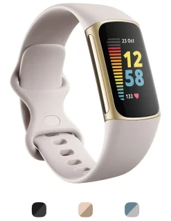 Coupon ❤️ Fitbit Charge 5 Lunar White/Soft Gold Stainless Steel 🌟