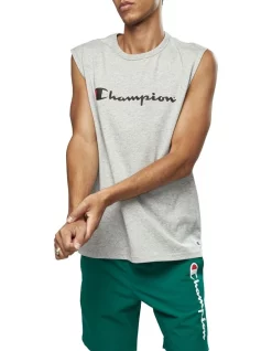 Top 10 👍 Champion Script Muscle Tank In Oxford Heather 😉