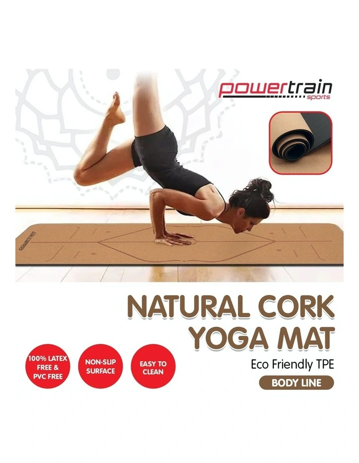 New β¨ PowerTrain Eco-Friendly Cork Brown 6mm Yoga Exercise Mat π 6 New β¨ PowerTrain Eco-Friendly Cork Brown 6mm Yoga Exercise Mat π - Image 6