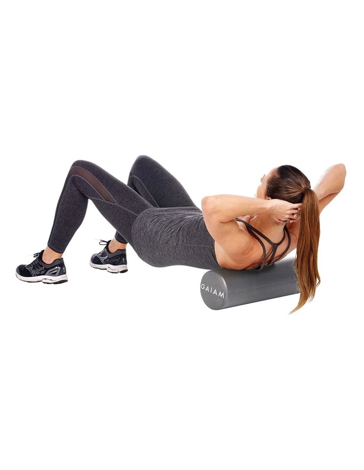 Best Pirce 𧨠Gaiam Roll & Stretch Kit 45cm Foam Roller And Stretch Strap Grey ⨠2 Best Pirce 𧨠Gaiam Roll & Stretch Kit 45cm Foam Roller And Stretch Strap Grey ⨠- Image 2