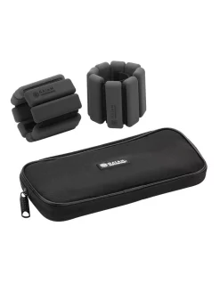 Best Sale 🎁 Gaiam Slimline Silicone Weighted Bangles 0.5kg Pair In Grey 🧨