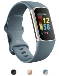 New ⭐ Fitbit Charge 5 Steel Blue/Platinum Stainless Steel 😍