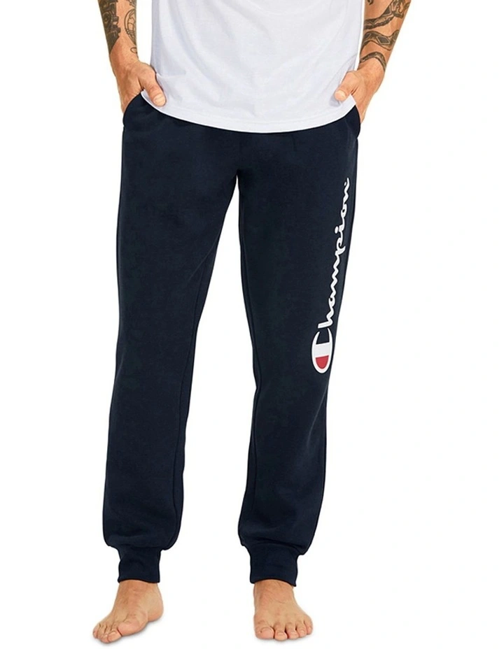 Discount ✔️ Champion Script Slim Leg Cuff Pant Navy ⭐ 1 Discount ✔️ Champion Script Slim Leg Cuff Pant Navy ⭐