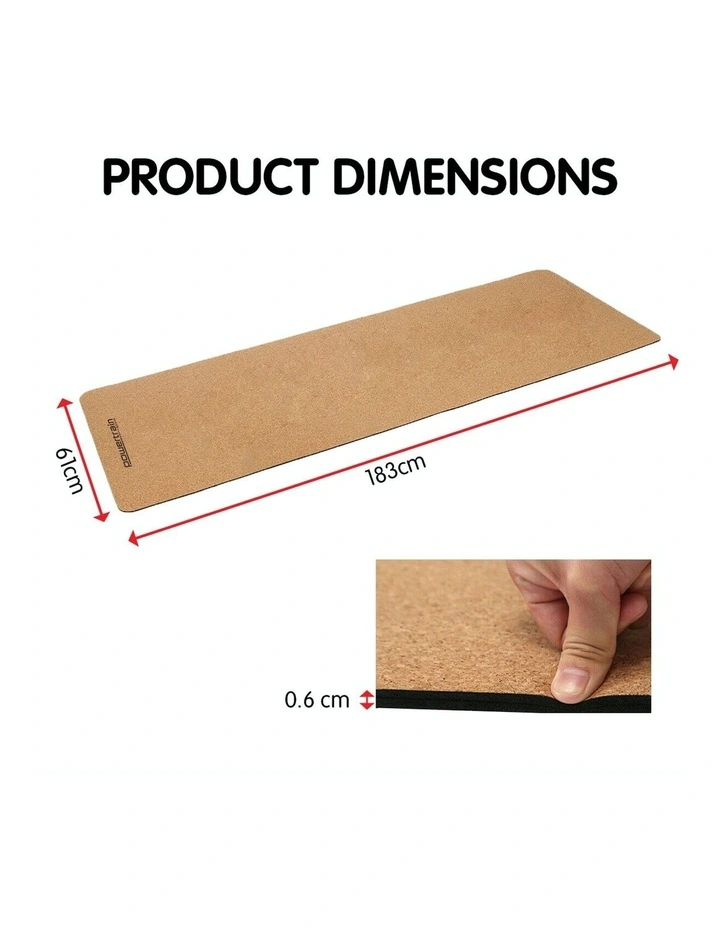 Best Pirce ✨ PowerTrain Eco-Friendly Cork Brown 6mm Yoga Exercise Mat ✨ 4 Best Pirce ✨ PowerTrain Eco-Friendly Cork Brown 6mm Yoga Exercise Mat ✨ - Image 4