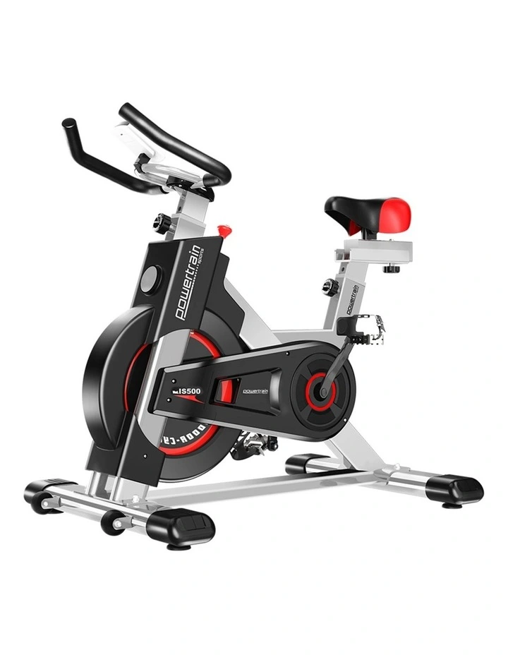 Budget π PowerTrain Flywheel Spin Exercise Bike Silver π 1 Budget π PowerTrain Flywheel Spin Exercise Bike Silver π