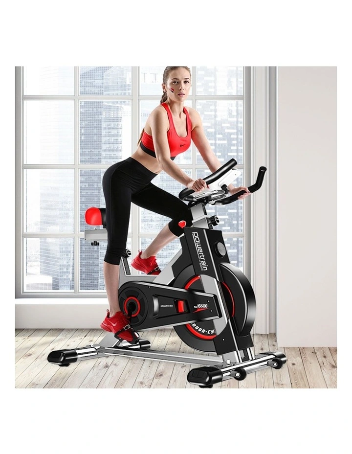 Budget π PowerTrain Flywheel Spin Exercise Bike Silver π 2 Budget π PowerTrain Flywheel Spin Exercise Bike Silver π - Image 2