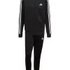 Promo 👍 Adidas 3 Stripe Tracksuit Black 😉