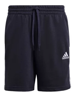 Top 10 ⭐ Adidas 3 Stripe French Terry Short Ink Blue 🔥