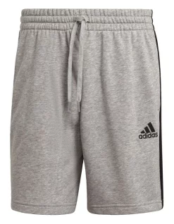 Cheap 🎉 Adidas 3 Stripe French Terry Short Grey 👏