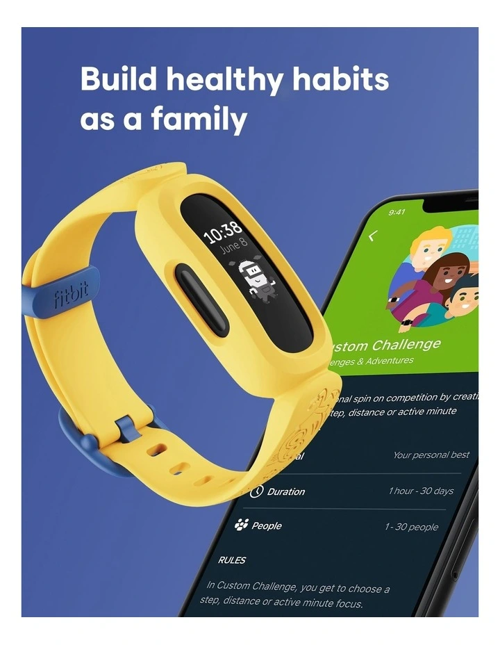 New 😍 Fitbit Ace 3 Minions Yellow Tracker For Kids 6 🌟 2 New 😍 Fitbit Ace 3 Minions Yellow Tracker For Kids 6 🌟 - Image 2