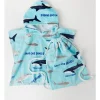 Outlet ⭐ Australian Marine Conservation Society Save Our Sharks Kids Poncho 60x120cm In Blue 🛒