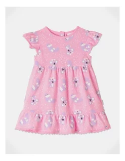 Flash Sale 🎁 Sprout Koala Frill Hem 👗 Dress In Pink 🔔