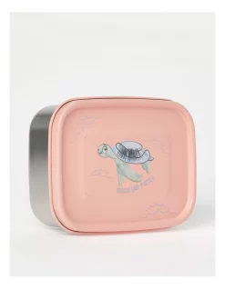 Deals ⭐ Australian Marine Conservation Society Turtle Tide Kids Stainless Steel Bento Lunch Box 1.2L In Pink/Silver ⌛ -Fitbit Shop unnamed file 341