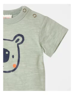 Best Pirce 🌟 Jack & Milly Felix Tee And Short Set In Sage 👍 -Fitbit Shop unnamed file 350
