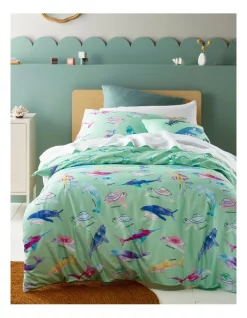 Coupon ❤️ Australian Marine Conservation Society AMCS X Art Series Under The Ocean Quilt Cover Set In Multi 😉