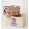 Budget 💯 Sophie Beer Playful Pets Set Of 2 Wood Storage Boxes 🧨