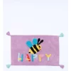 Deals ✔️ Sophie Beer Bee Happy Bath Mat In Purple 😍