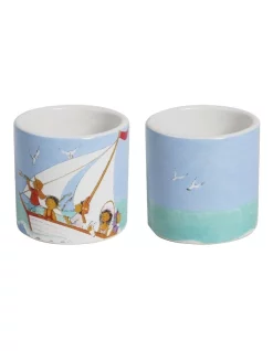 Best Sale 🧨 Robert Gordon X Alison Lester Egg Cup Set Of 2 Sailing 🎉