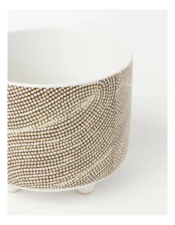 Best Pirce ⌛ Vue Yubu Napa Sand Dune Planter Pot With Feet 12x15x15cm Gwenda Turner Nungurrayi Camel 🎉 -Fitbit Shop unnamed file 535