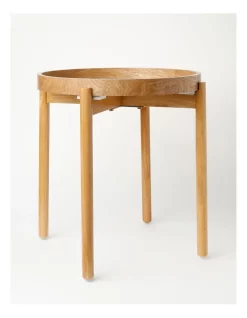 Hot Sale 😉 Vue Yubu Napa Sand Dune Side Table 50x45x45cm Gwenda Turner Nungurrayi In Camel ✨