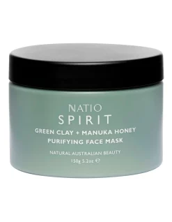 Cheap ❤️ Natio Spirit Green Clay & Manuka Honey Purifying Mask 150g 🔥