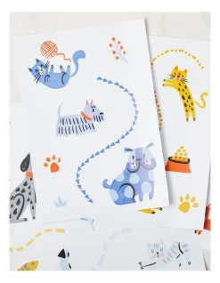 New π Sophie Beer Playful Pets Decal Sticker In Multi π