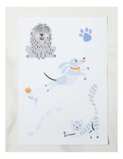 New 😍 Sophie Beer Playful Pets Decal Sticker In Multi 🌟 -Fitbit Shop unnamed file 739
