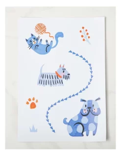 New 😍 Sophie Beer Playful Pets Decal Sticker In Multi 🌟 -Fitbit Shop unnamed file 742