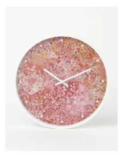 Brand new π₯ Vue Yubu Napa Bush Plum Clock Sweep Movement 30cm Polly Ngala In Pink/Multi π