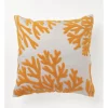 Coupon 🌟 Australian Marine Conservation Society Golden Coral Embroidered Cushion 50x50 Cm In Yellow 🥰