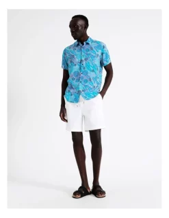 Coupon ⭐ Emma Stenhouse X Blaq Reef Short Sleeve Viscose 👕 Shirt In Blue 👍 -Fitbit Shop unnamed file 812