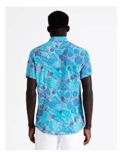 Coupon ⭐ Emma Stenhouse X Blaq Reef Short Sleeve Viscose 👕 Shirt In Blue 👍 -Fitbit Shop unnamed file 816