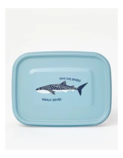 New ✨ Australian Marine Conservation Society Save Our Sharks Kids Stainless Steel 1.2L Bento Lunch Box ⌛