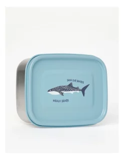 New ✨ Australian Marine Conservation Society Save Our Sharks Kids Stainless Steel 1.2L Bento Lunch Box ⌛ -Fitbit Shop unnamed file 89
