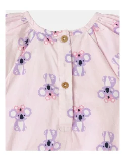 Promo 🧨 Sprout Koala Shirred Romper In Light Pink 🔥 -Fitbit Shop unnamed file 909