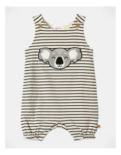 Cheap 🧨 Sprout 3D Koala Stripe Romper In Ecru 🎁