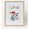 Discount ✨ Sophie Beer Little Explorers CARING Wall Art A2 45x35cm 🧨