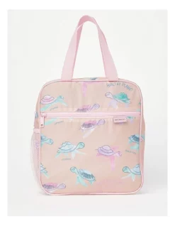 Promo 😍 Australian Marine Conservation Society Turtle Tide Kids Lunch Bag 27x25x12cm In Pink 🤩